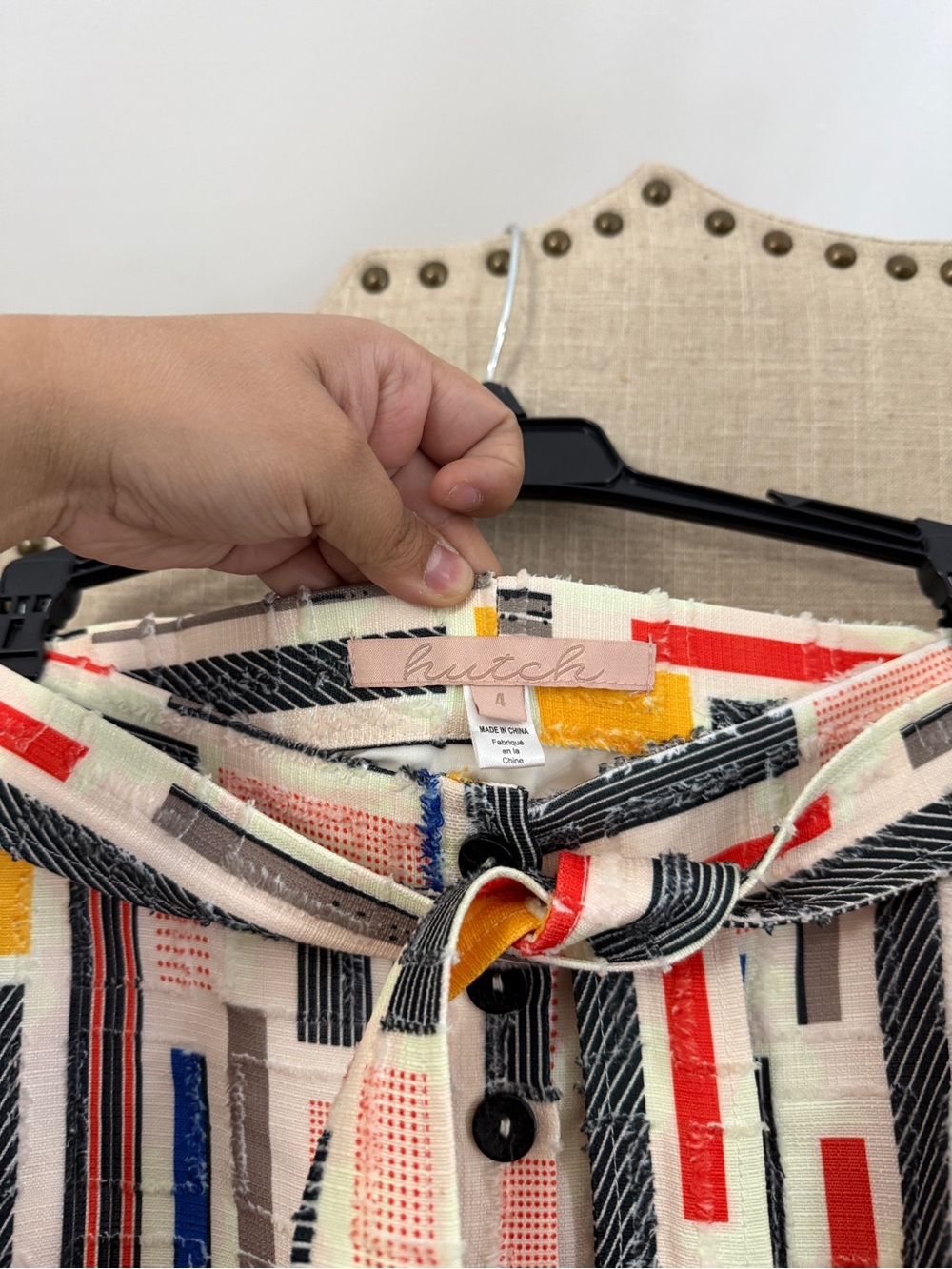 Hutch Multi-Color Geometric Circle Skirt - Picture 3 of 4